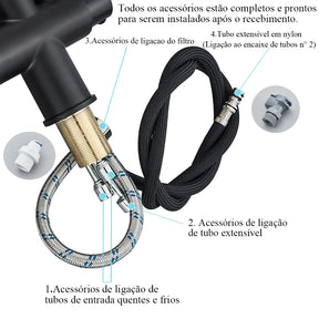 Torneira Gourmet Monocomando Dupla Função – Filtro Integrado + Jato Extensível