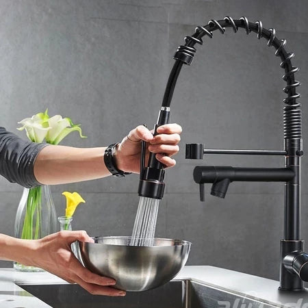 Torneira Gourmet Bico Duplo 360° – Versatilidade com Estilo e Robustez
