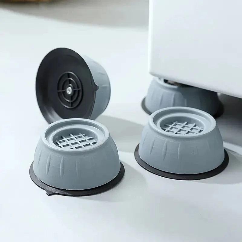 Kit 4 Pés Anti Vibração para Máquina de Lavar – Estabilidade e Silêncio