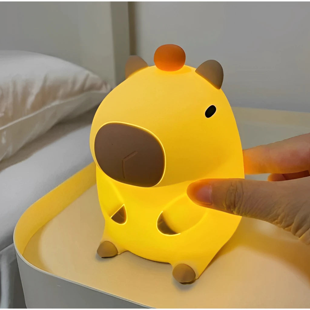 Luminária LED Capivara Portátil – Luz Suave e Design Encantador