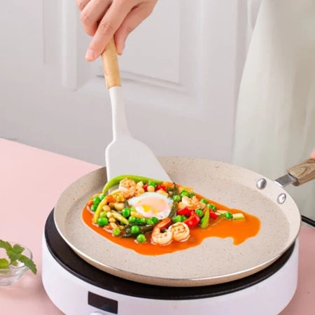 Kit Utensílios de Cozinha em Silicone Premium – 19 Peças com Suporte