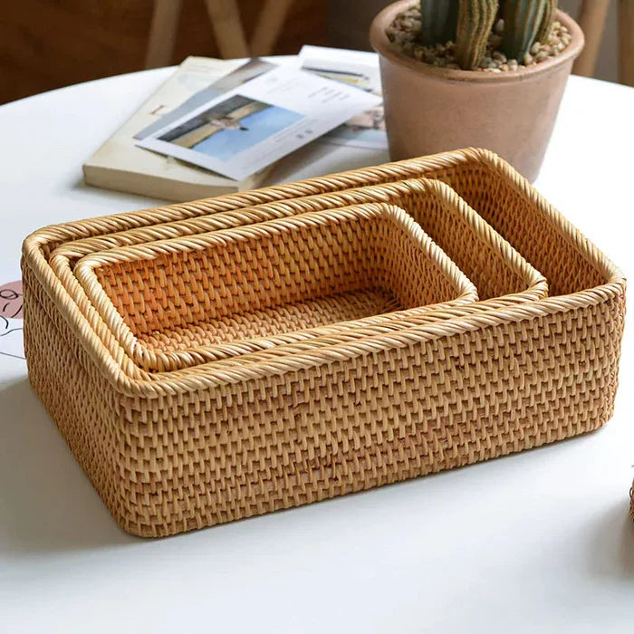 Cesto Organizador Multiuso e Decorativo de Vime – Organização com Estilo Natural
