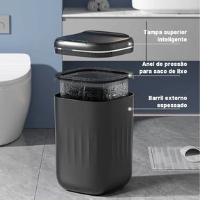 Lixeira para Banheiro com Tampa – Compacta, Moderna e Funcional