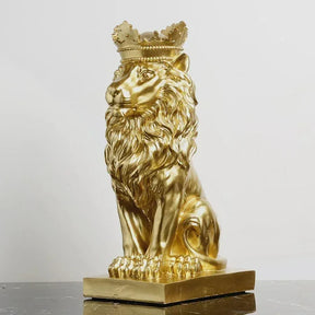 Estatueta Leão Imperador – Poder, Elegância e Presença na Decoração