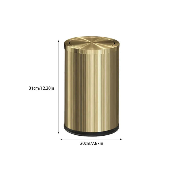 Lixeira de Aço Inox 9L – Sofisticação, Durabilidade e Design Compacto