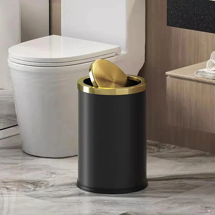 Lixeira de Aço Inox 9L – Sofisticação, Durabilidade e Design Compacto