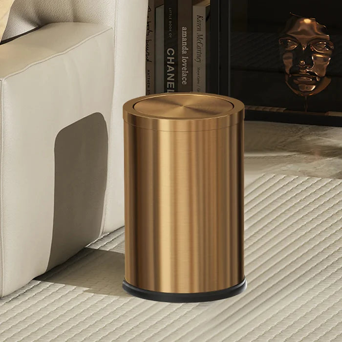 Lixeira de Aço Inox 9L – Sofisticação, Durabilidade e Design Compacto