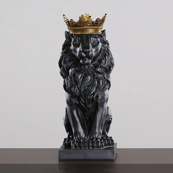 Estatueta Leão Imperador – Poder, Elegância e Presença na Decoração
