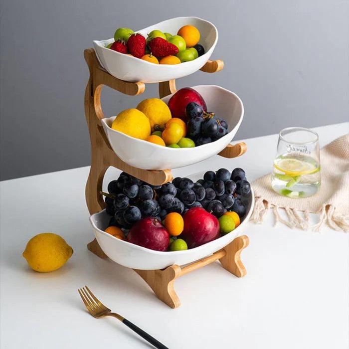 Fruteira Gourmet Bambu | Design Sofisticado e Funcional