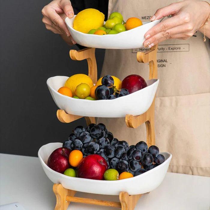 Fruteira Gourmet Bambu | Design Sofisticado e Funcional
