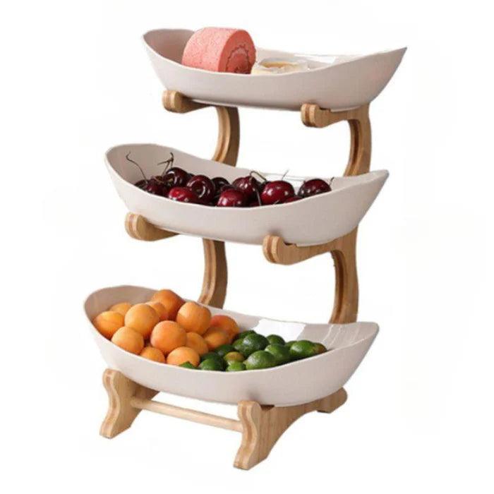 Fruteira Gourmet Bambu | Design Sofisticado e Funcional