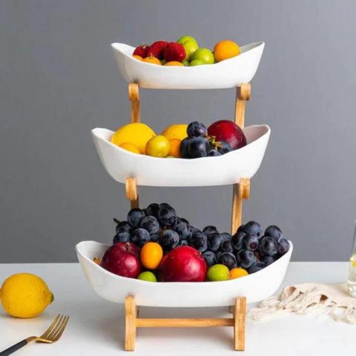 Fruteira Gourmet Bambu | Design Sofisticado e Funcional