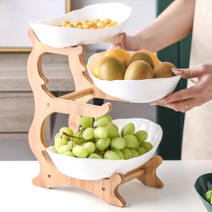 Fruteira Gourmet Bambu | Design Sofisticado e Funcional