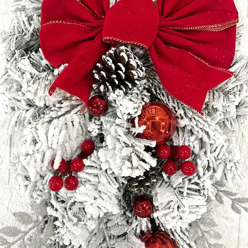 Guirlanda de Natal Rattan Nevada Elegância e Tradição em Cada Detalhe