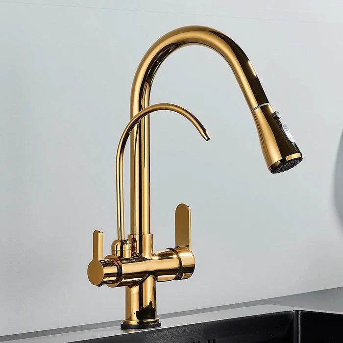 Torneira Gourmet Monocomando Dupla Função – Filtro Integrado + Jato Extensível