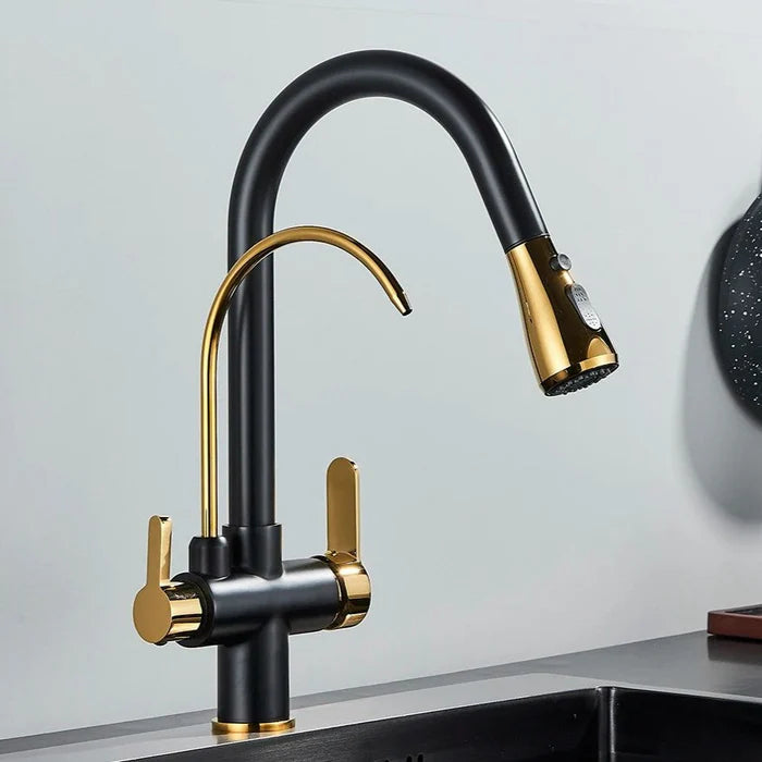 Torneira Gourmet Monocomando Dupla Função – Filtro Integrado + Jato Extensível