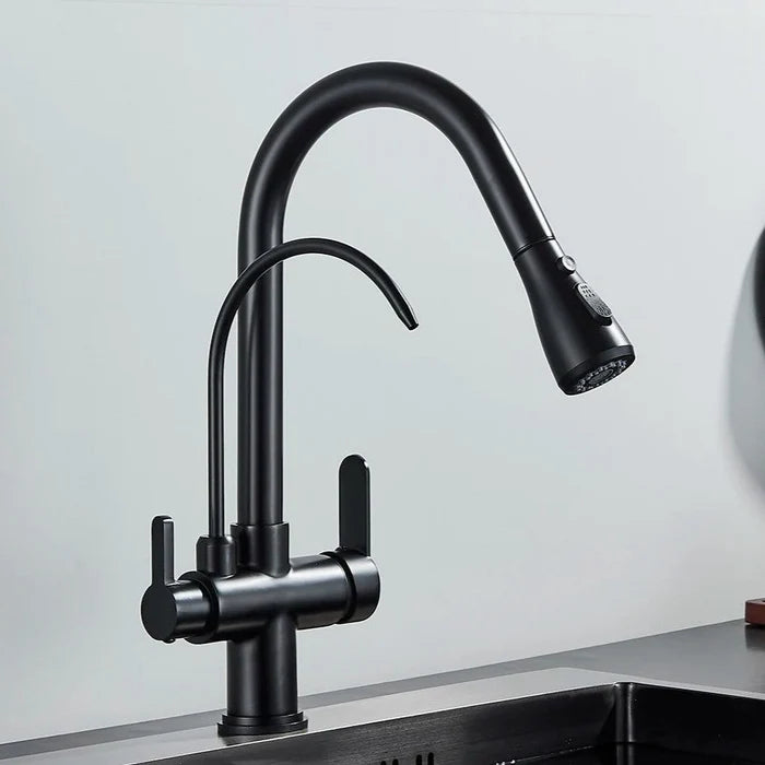 Torneira Gourmet Monocomando Dupla Função – Filtro Integrado + Jato Extensível