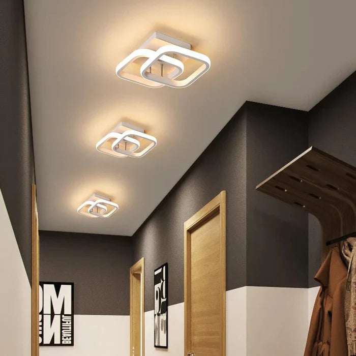 Luminária de Teto LED Moderna – Design Futurista com Iluminação Eficiente