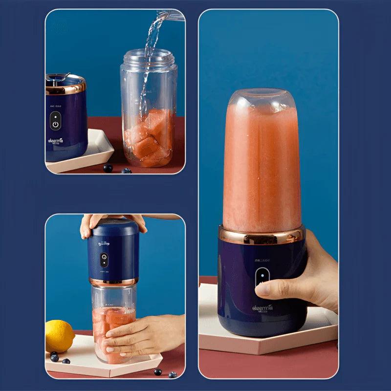 Liquidificador Portátil USB | Bateria Recarregável e Lâminas de Aço Inox