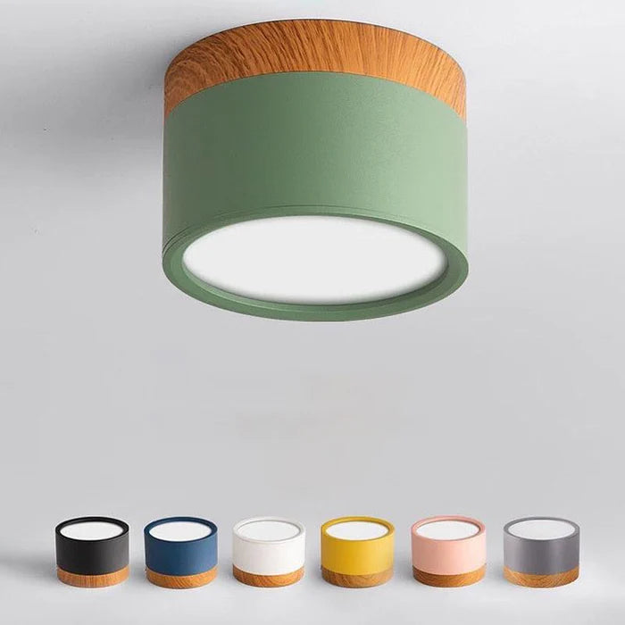 Luminária de Teto Plafon LED – Design Moderno e Cores Suaves