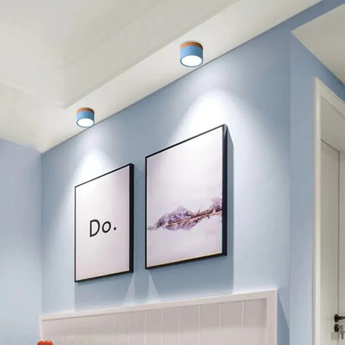 Luminária de Teto Plafon LED – Design Moderno e Cores Suaves
