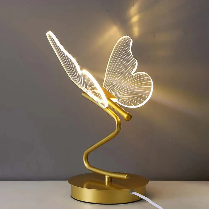 Luminária de Mesa LED Borboleta – Design Moderno