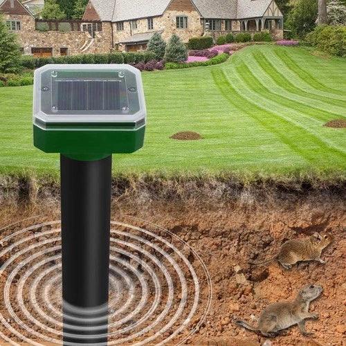 Repelente Solar Ultrassônico à Prova d’Água Espanta Pragas 24h