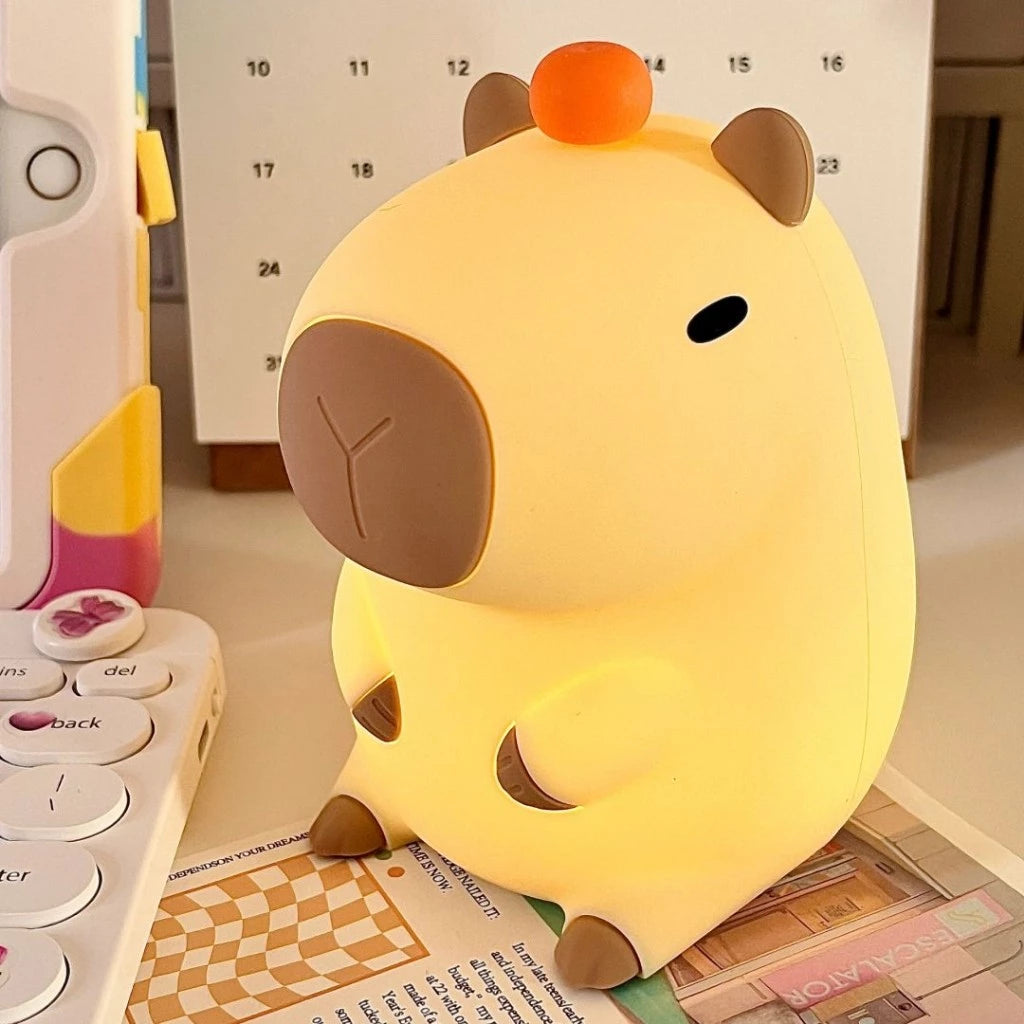 Luminária LED Capivara Portátil – Luz Suave e Design Encantador