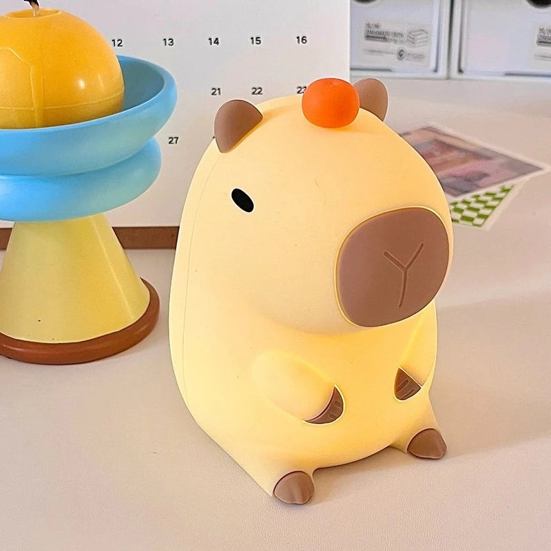 Luminária LED Capivara Portátil – Luz Suave e Design Encantador
