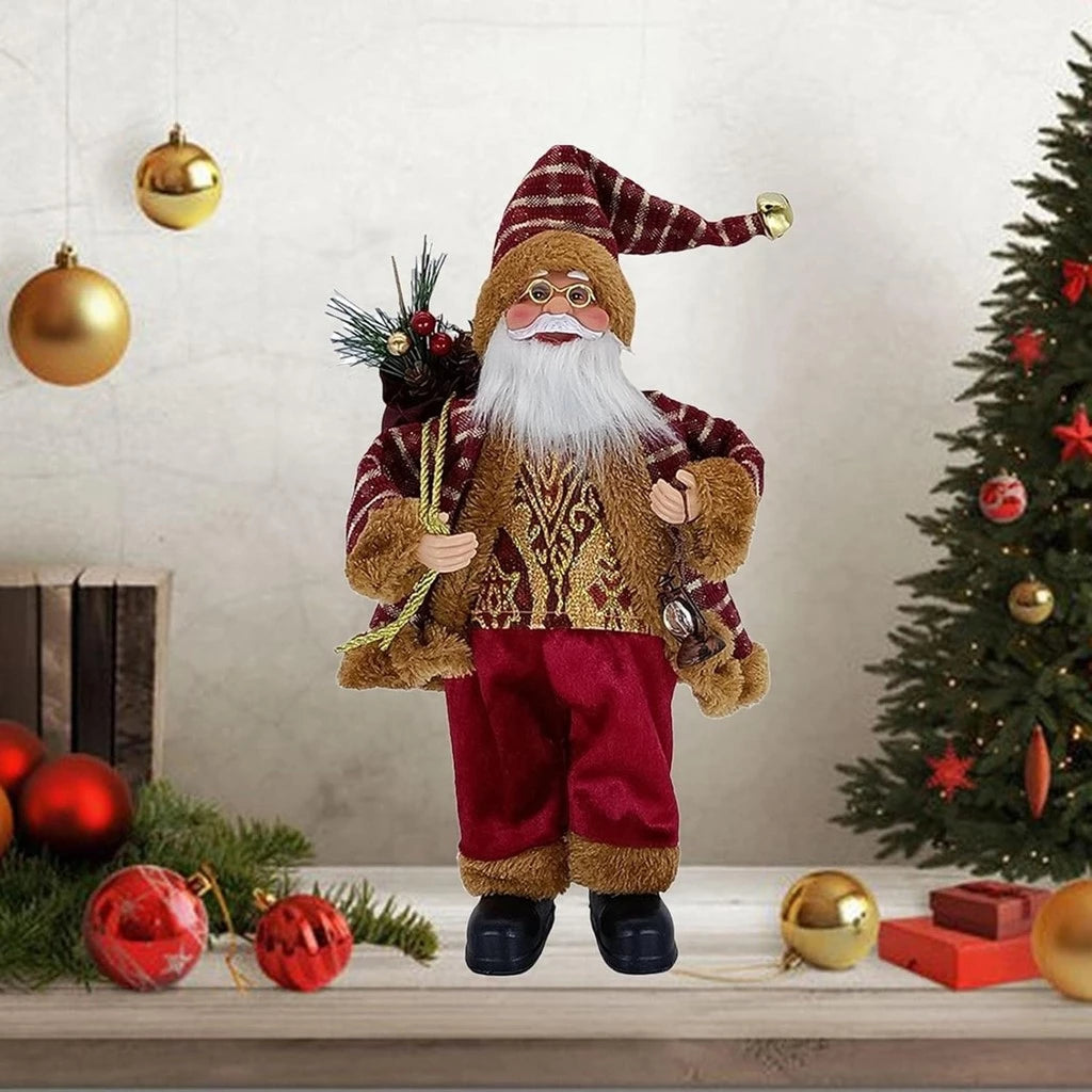 Boneco Papai Noel Decorativo 32cm Charme e Tradição no Seu Natal