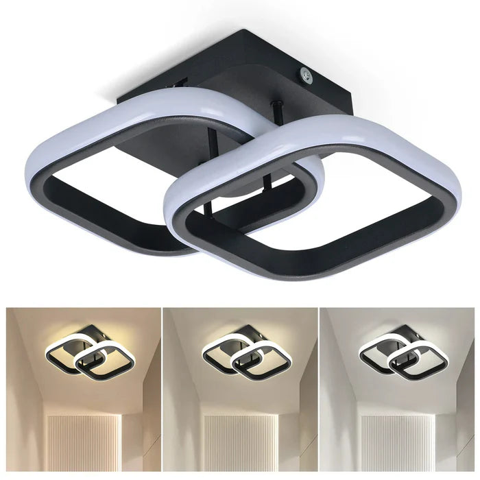 Luminária de Teto LED Moderna – Design Futurista com Iluminação Eficiente