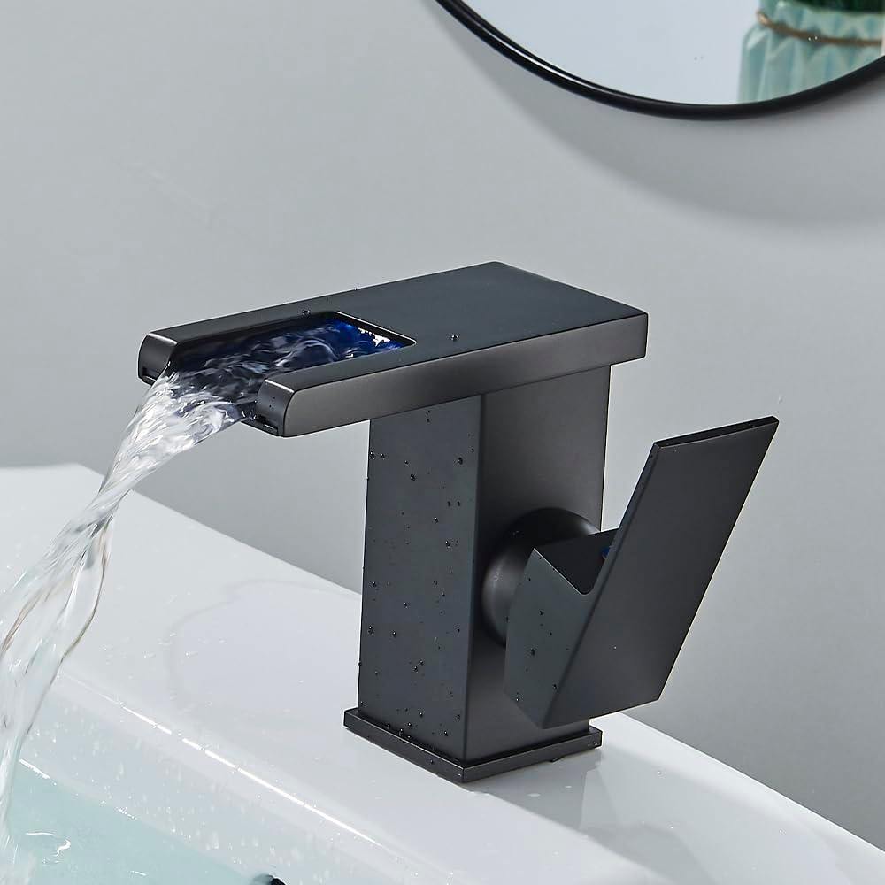 Torneira cascata LED para banheiro Volta