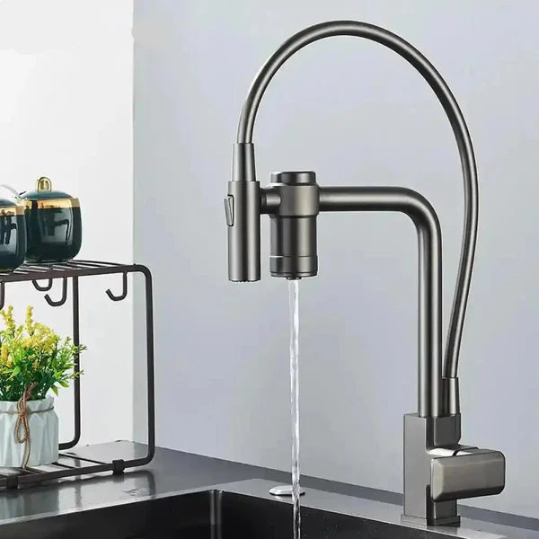Torneira Gourmet com Filtro 3 em 1 – Design Premium e Função Extensível
